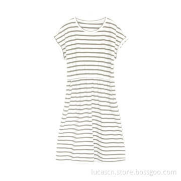 Women's Casual Short Sleeve T Shirt Short Mini Dress